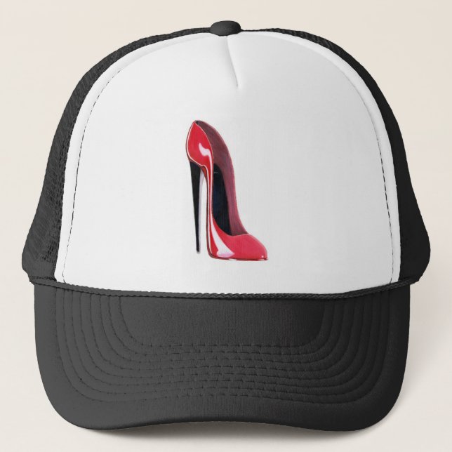 Casquette Talon noir, chaussure stylet rouge (Devant)