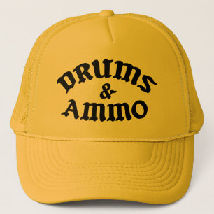 Casquette Tambours et camionneur jaune de munitions