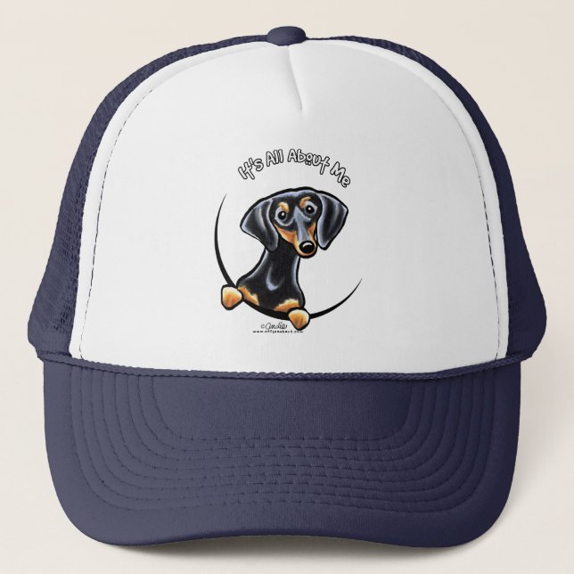 Casquette Tan Noir Dachshund C'Est Tout Sur Moi (Devant)