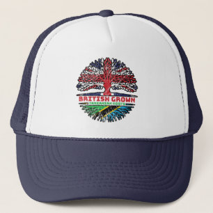 Casquette Tanzanie Royaume-Uni Tanzanie Arbre britannique
