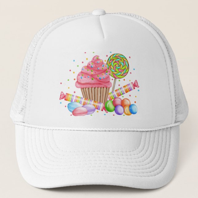 Casquette Tartes de bonbon à lucette de sucrerie de petit (Devant)