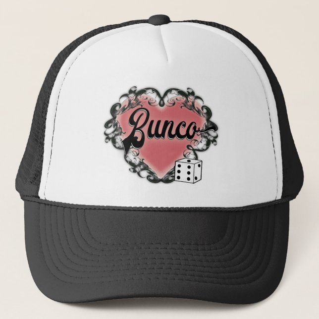 Casquette tatouage de coeur de bunco (Devant)