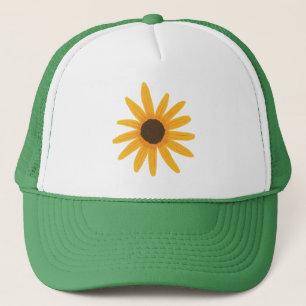 Casquette Tats de peinture de tournesol jaune