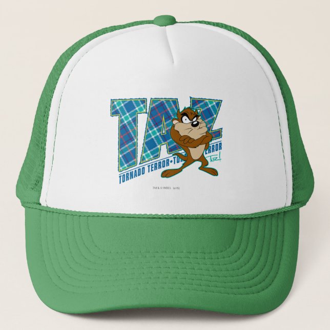 Casquette TAZ™ Tornado Terreur Plaid (Devant)