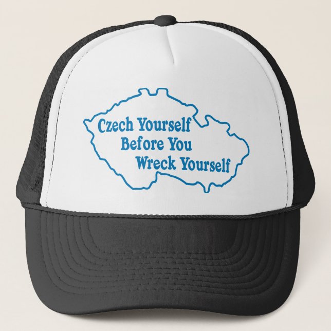 Casquette Tchèque vous-même avant que vous vous détruisiez (Devant)