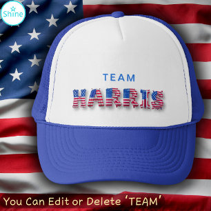 Casquette TEAM HARRIS Kamala Harris États-Unis Drapeau