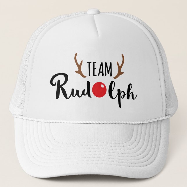 Casquette Team Rudolph - Logo de l'équipe de Noël (Devant)