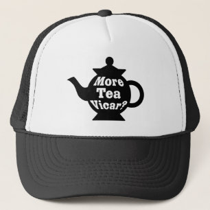 Casquette Teapot - Plus de thé Vicar ? - Noir et blanc
