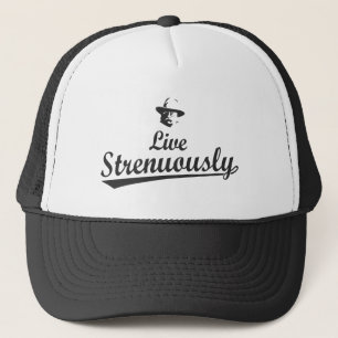 Casquette Teddy Roosevelt Vit Fortement