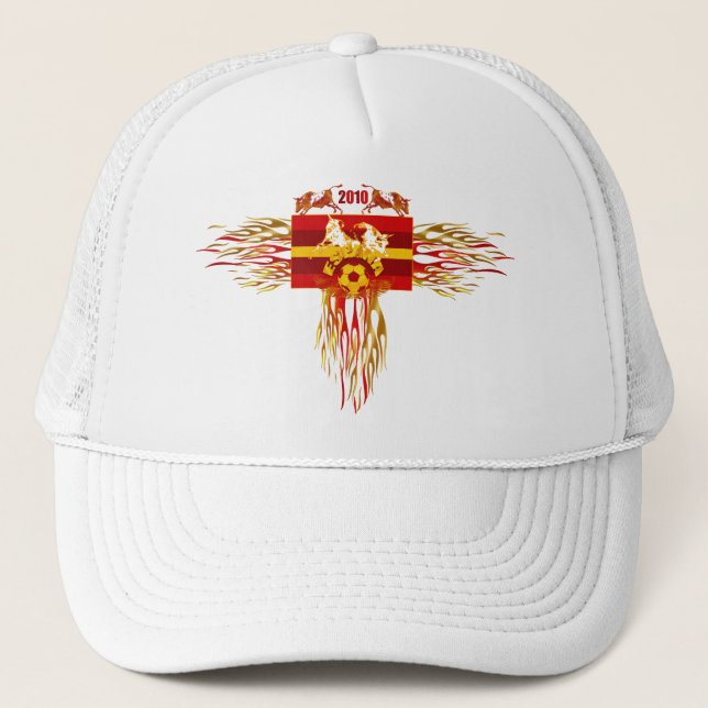 Casquette Tee - shirt et cadeaux de logo du feu de football (Devant)