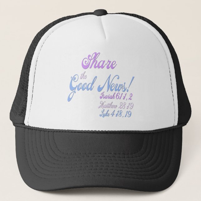 Casquette Témoin de Jéhovah Bonne nouvelle (Devant)