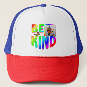 CASQUETTE TENDANCE PERSONNALISÉ SOIS GENTIL ARC-EN-CIEL PAPI
