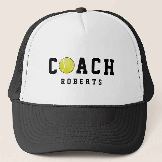 Casquette 🎾 Tennis COACH [nom personnalisé] (Devant)
