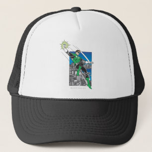 Casquette Terres vertes de lanterne dans la ville