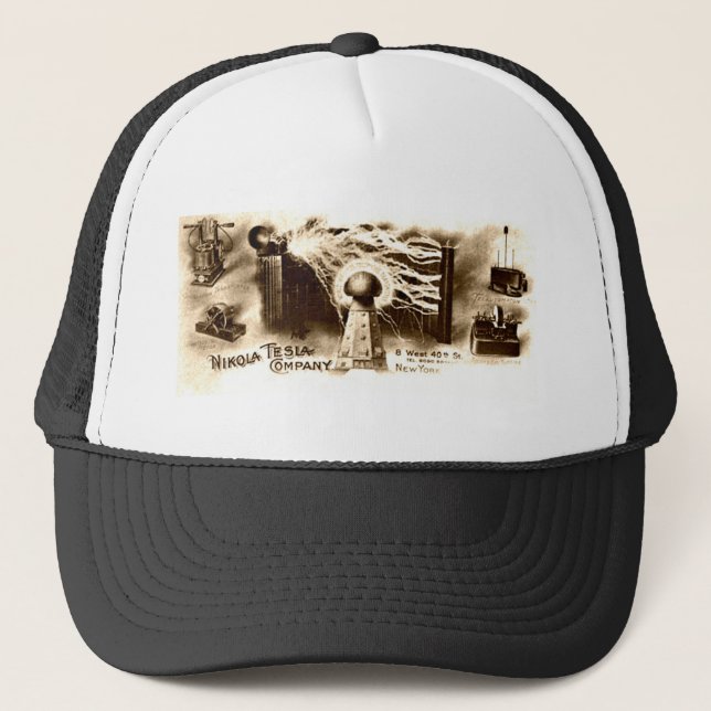 Casquette Tesla en-tête vintage (Devant)