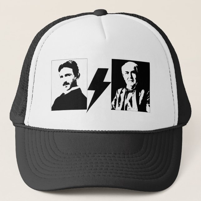 Casquette Tesla et Edison - le AC/DC original. (Devant)