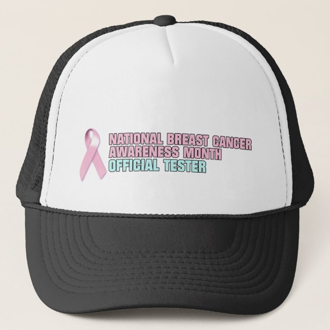Casquette Tester officiel du cancer du sein 2 (Devant)