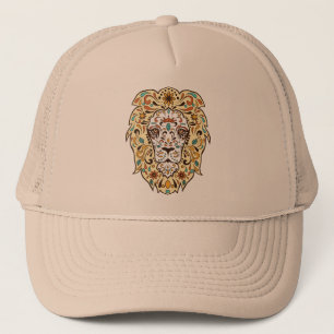 Casquette Tête de lion mignonne Crâne de sucre