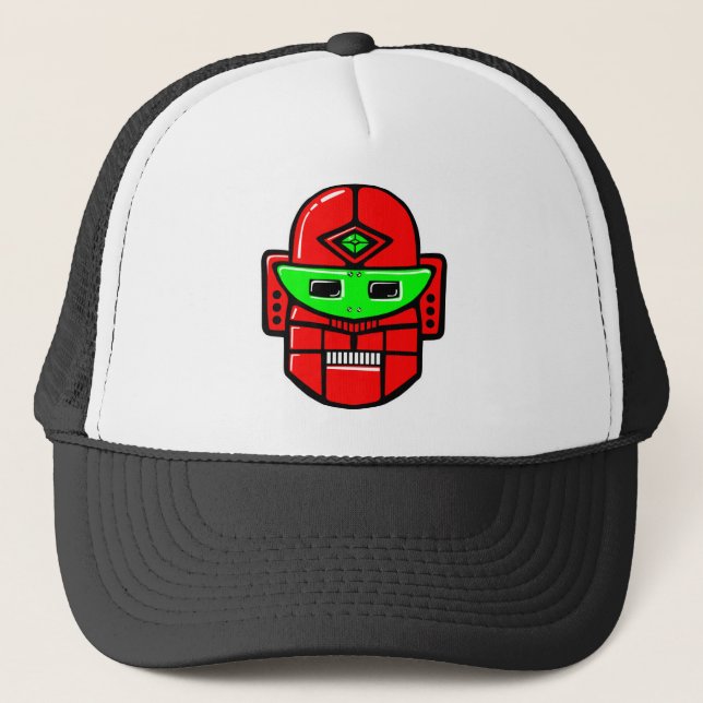 Casquette Tête Robot Rétro (Devant)