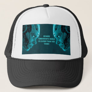CASQUETTE TÊTE ROBOTIQUE CYBORG