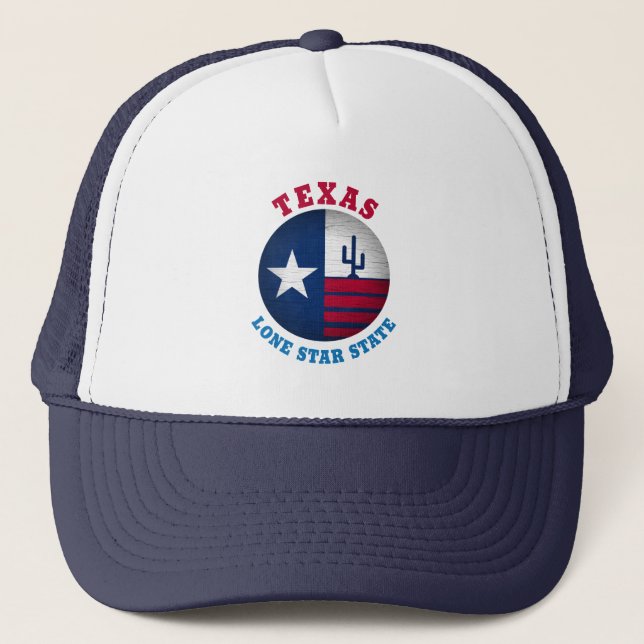 CASQUETTE TEXAS ÉTOILE LONE STAR STAR FLAG TRUCKER HAT (Devant)