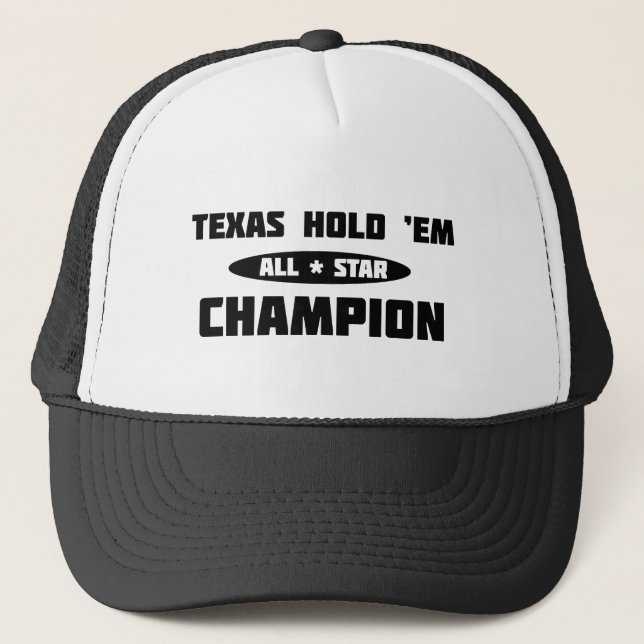 Casquette Texas Hold 'Em Champion (Devant)