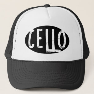 Casquette Texte brut ovale cello