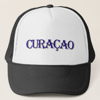 Casquette Texte de Curaçao dans les couleurs du drapeau