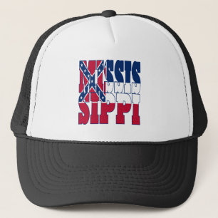 Casquette Texte du drapeau de l'État du Mississippi