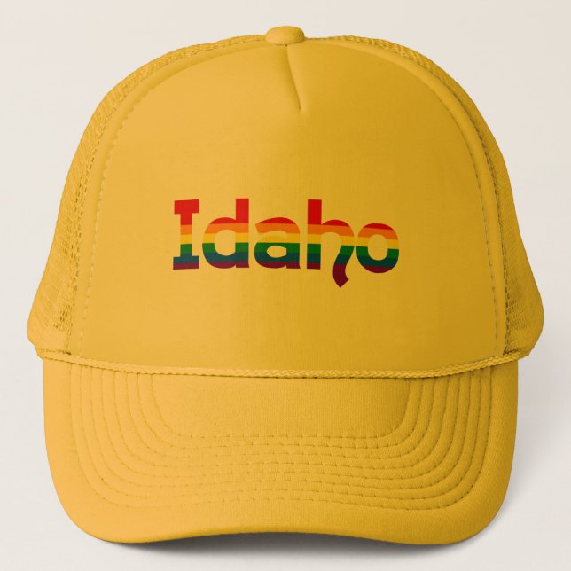 Casquette texte Idaho Rainbow (Devant)