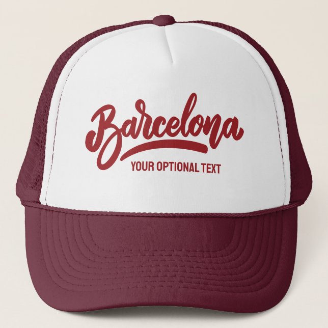 Casquette Texte personnalisé Barcelone (Devant)