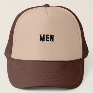 Casquette Texte personnalisé pour hommes couleur marron et b