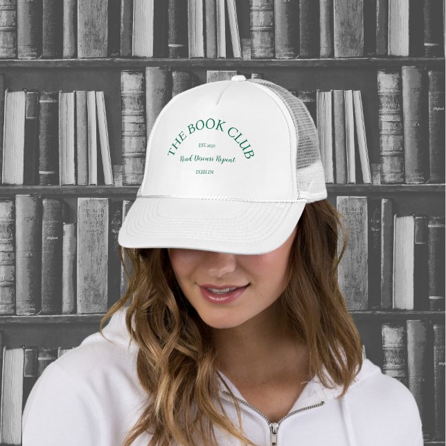 Casquette The Book Club Green Crest Lire Discuter Répéter (Créateur téléchargé)