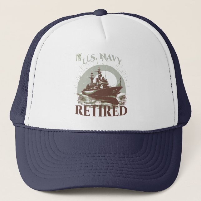 Casquette The United States Navy Retired (Devant)