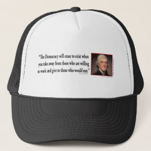 Casquette Thomas Jefferson - Citations de la démocratie