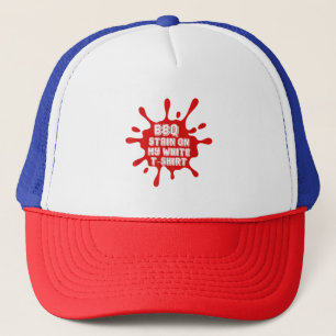 Casquette Tige BBQ Sur Ma T Chemise Blanche Drôle Dit Sarcas