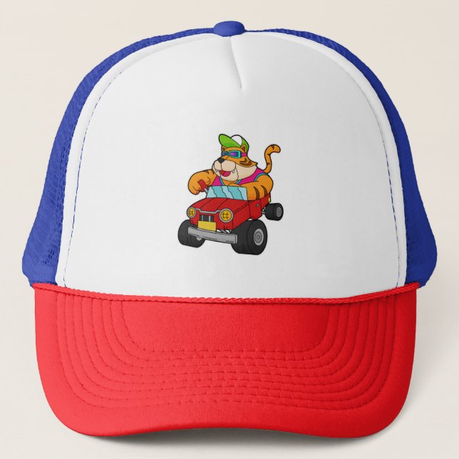 Casquette Tigre avec voiture (Devant)