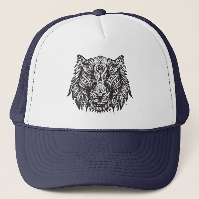 Casquette Tigre tribal (Devant)
