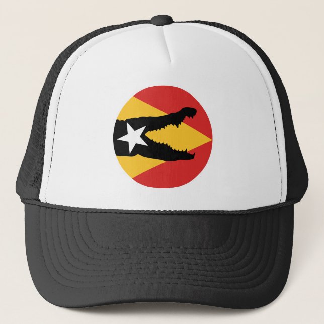 Casquette Timor oriental Crocodile Timorais drapeau national (Devant)