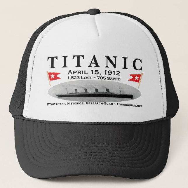 Casquette titanique de camionneur de bateau de (Devant)