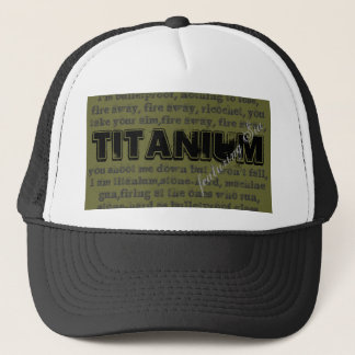Casquette titanique de camionneur de chanson avec