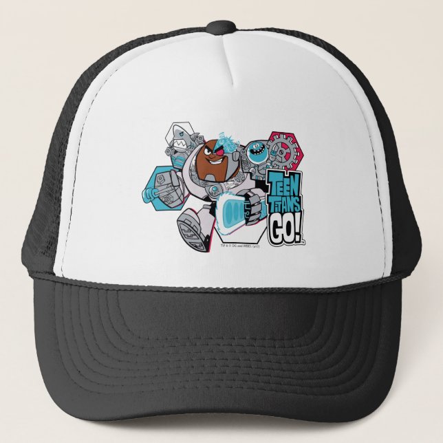 Casquette Titans Ados, allez ! | Graphique Arsenal de Cyborg (Devant)