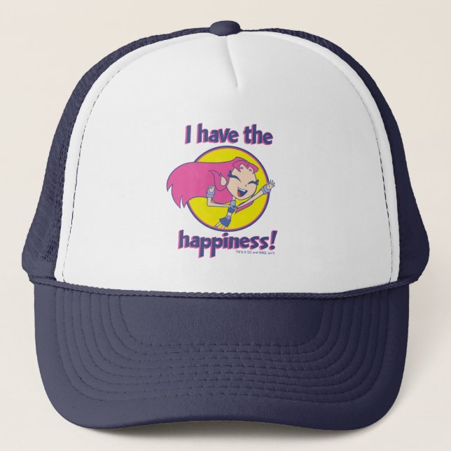 Casquette Titans Ados, allez ! | Starfire "J'Ai Le Bonheur" (Devant)