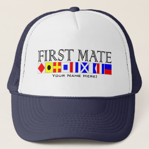 Casquette Titre du premier maté Signal nautique Indicateurs 