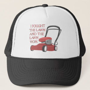 Casquette Tondeuse à gazon drôle j'ai combattu le fauchage
