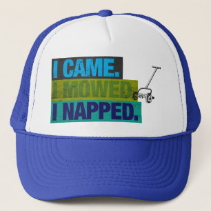 Casquette Tondeuse à gazon rétro drôle blague de papa liste
