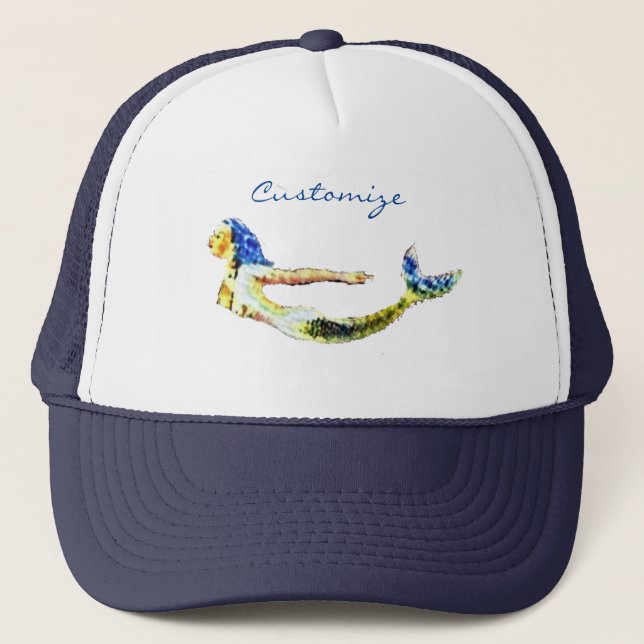 Casquette Tonnelle de sirène de natation (Devant)