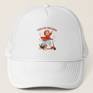 Casquette Toodaloo Cuntaroos Retro Scooter Girl With Puppy V