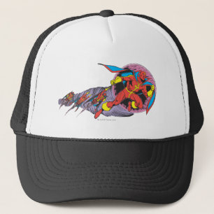 Casquette Tornade Rouge En Mouvement Vent