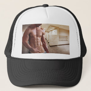 Casquette Torse d'homme musclé torse nu sixpack de SlipperyJ